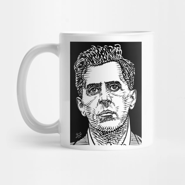 LUDWIG WITTGENSTEIN ink portrait by lautir